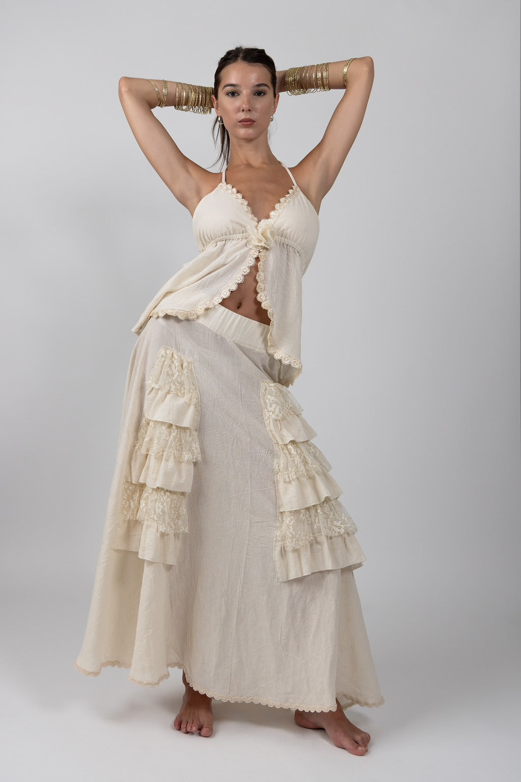 Bohemia Ruffled Skirt