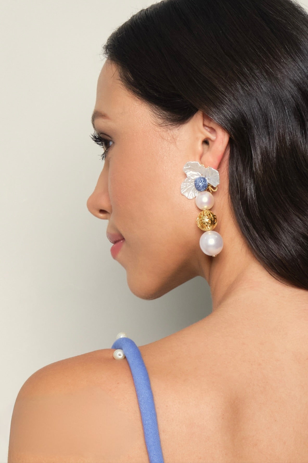 Flower Pearl Earrings