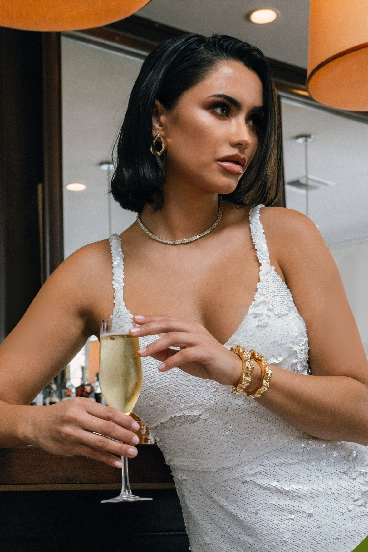 Laura Rhodium Necklace