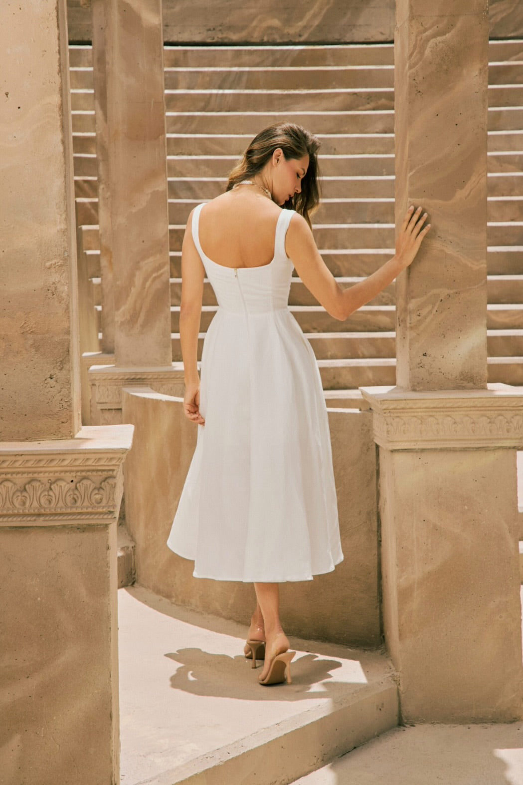 Alba del sol Midi Dress