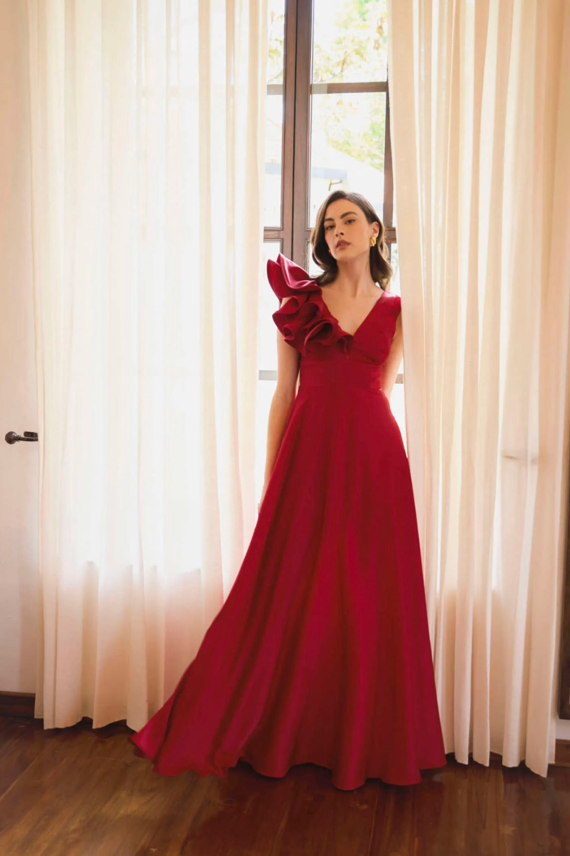Pre-Order Madeleine Red Maxi Dress