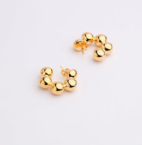 Daniela Bead Link Hoops