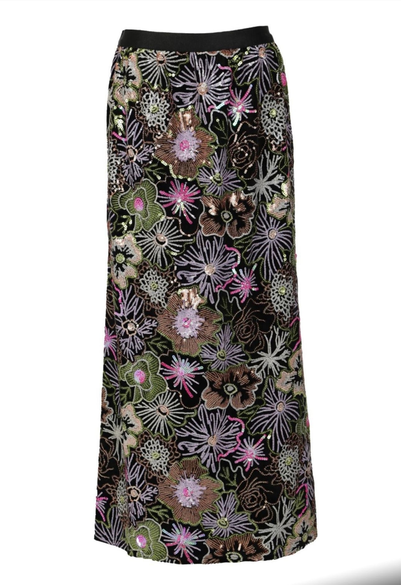 Xiomara Sequin Midi Skirt