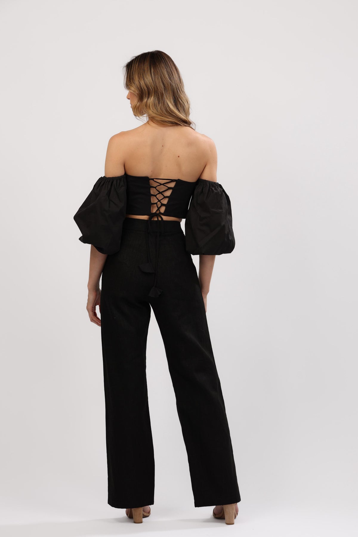 Radiant Noir Crop Top