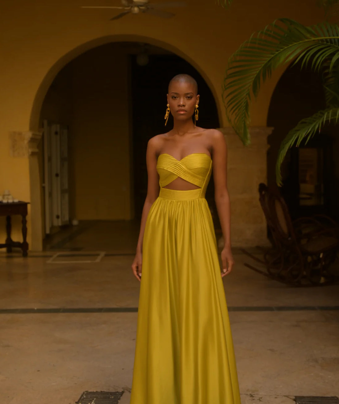 gold on the ceiling maxi dress Anele