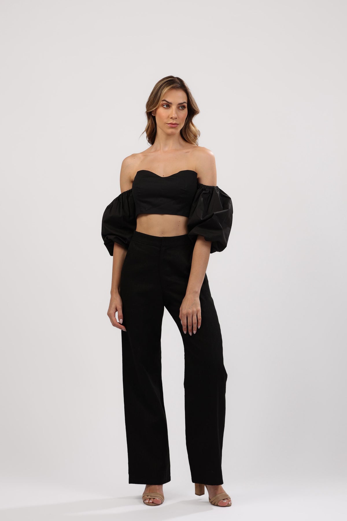 Radiant Noir Crop Top