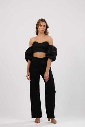 Radiant Noir Crop Top