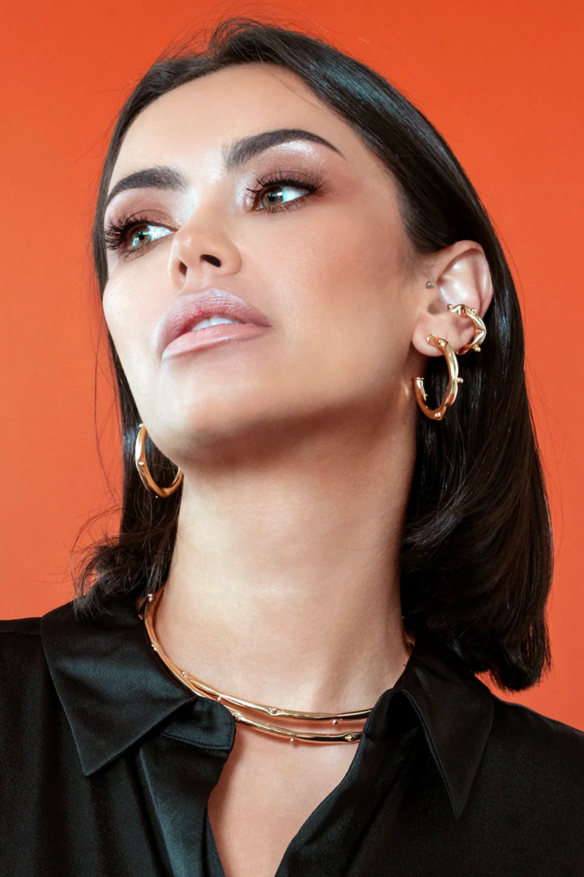 Gaby Gold Bead Necklace