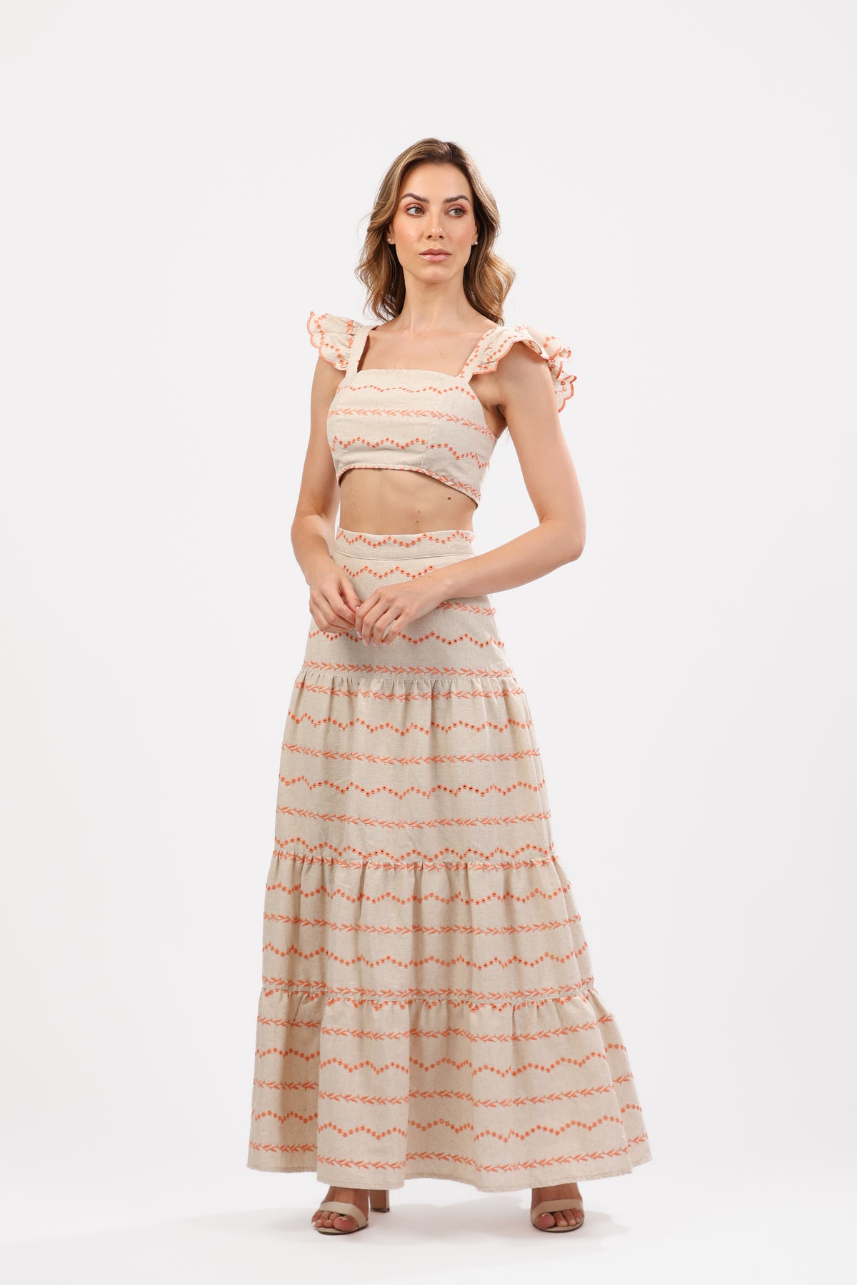 Velour Maxi Skirt