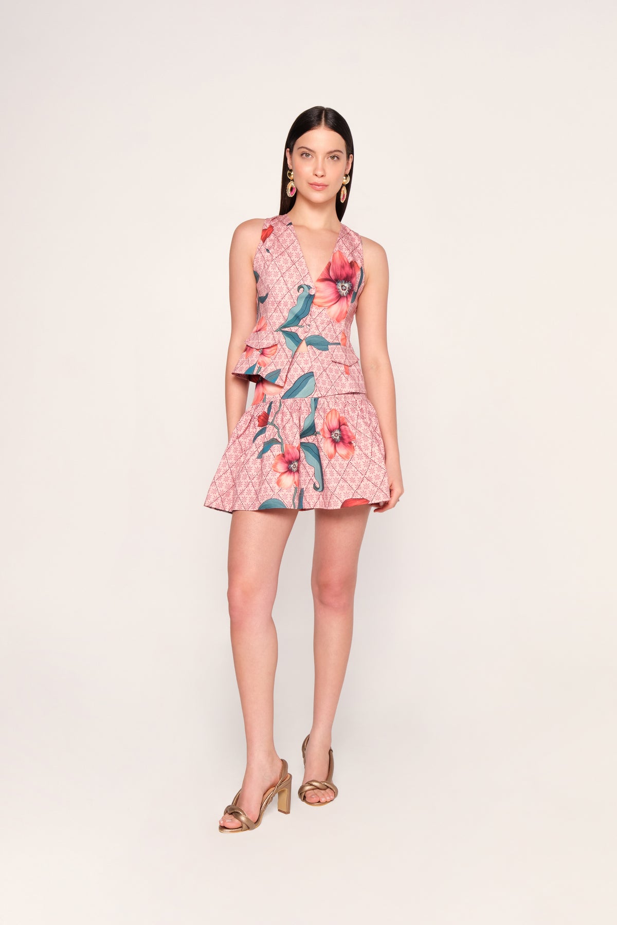 Lilly Printed Mini Skirt