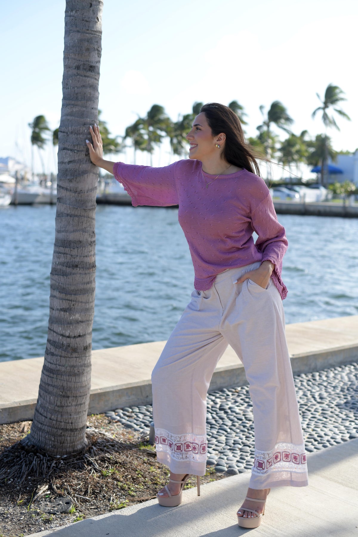 Rosa linen Cotton Pants