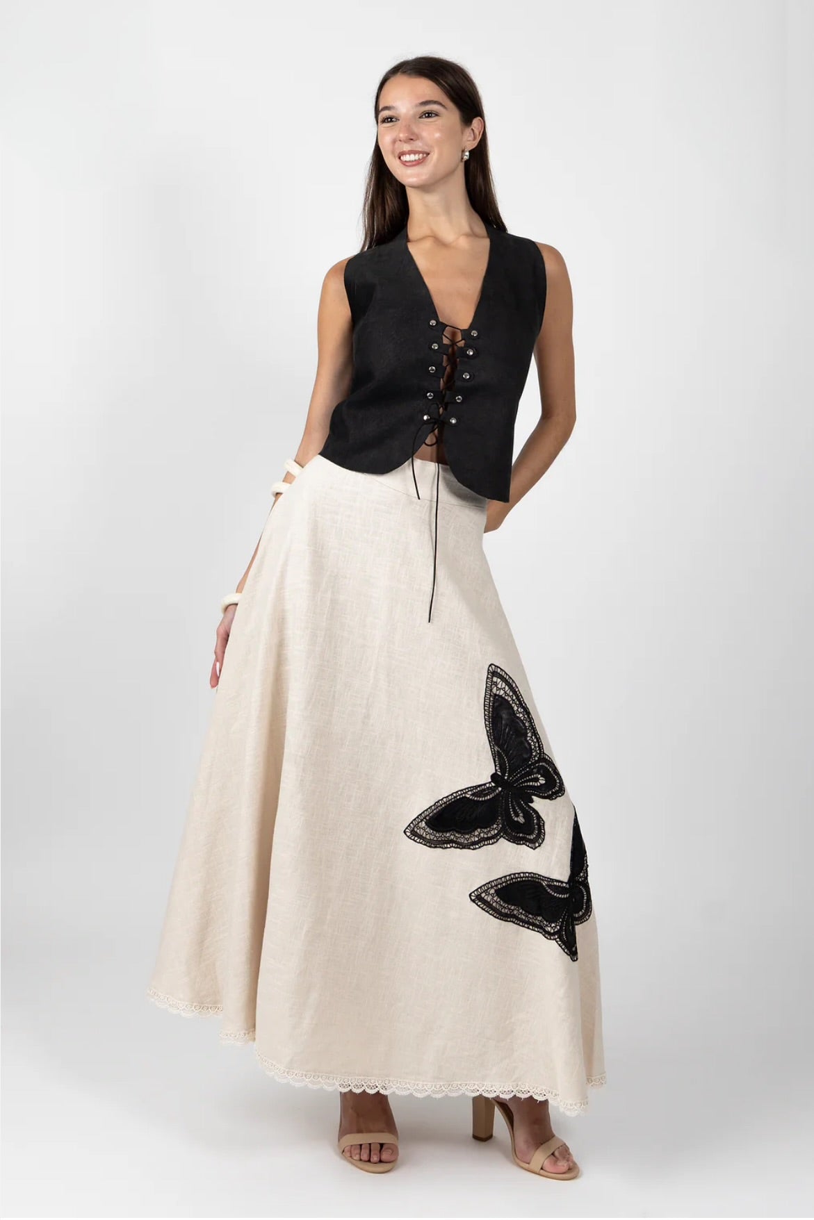 Mariposa Linen Skirt