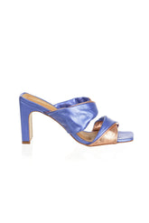 Gaia Very Peri Metallic Heels