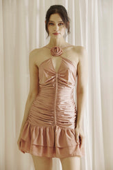 Paola Rose Mini Dress