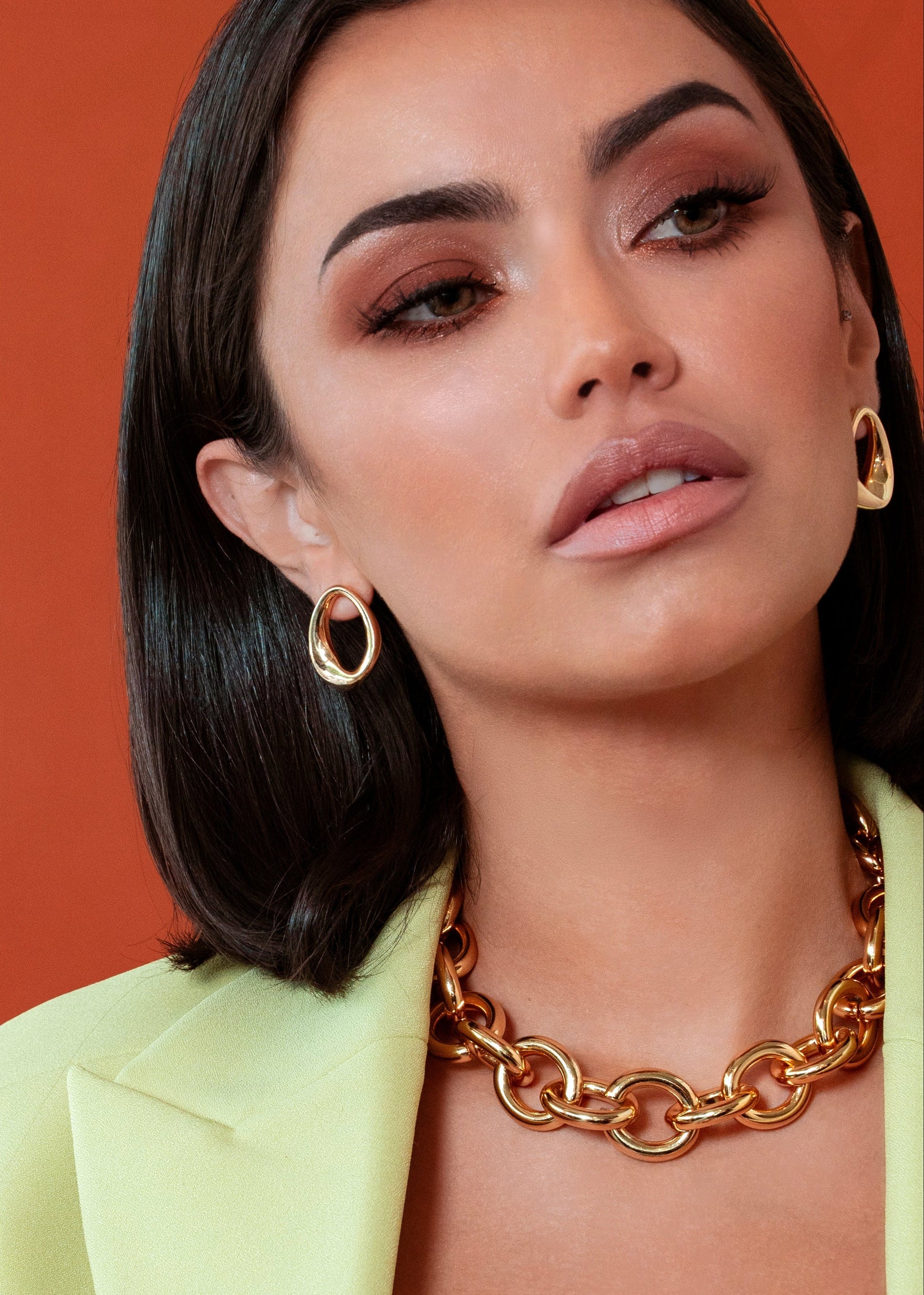 Kate Abstract Oval Earrings