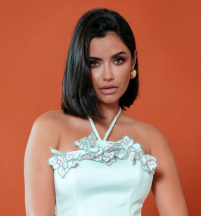 Selena Round Dome Stud Earring