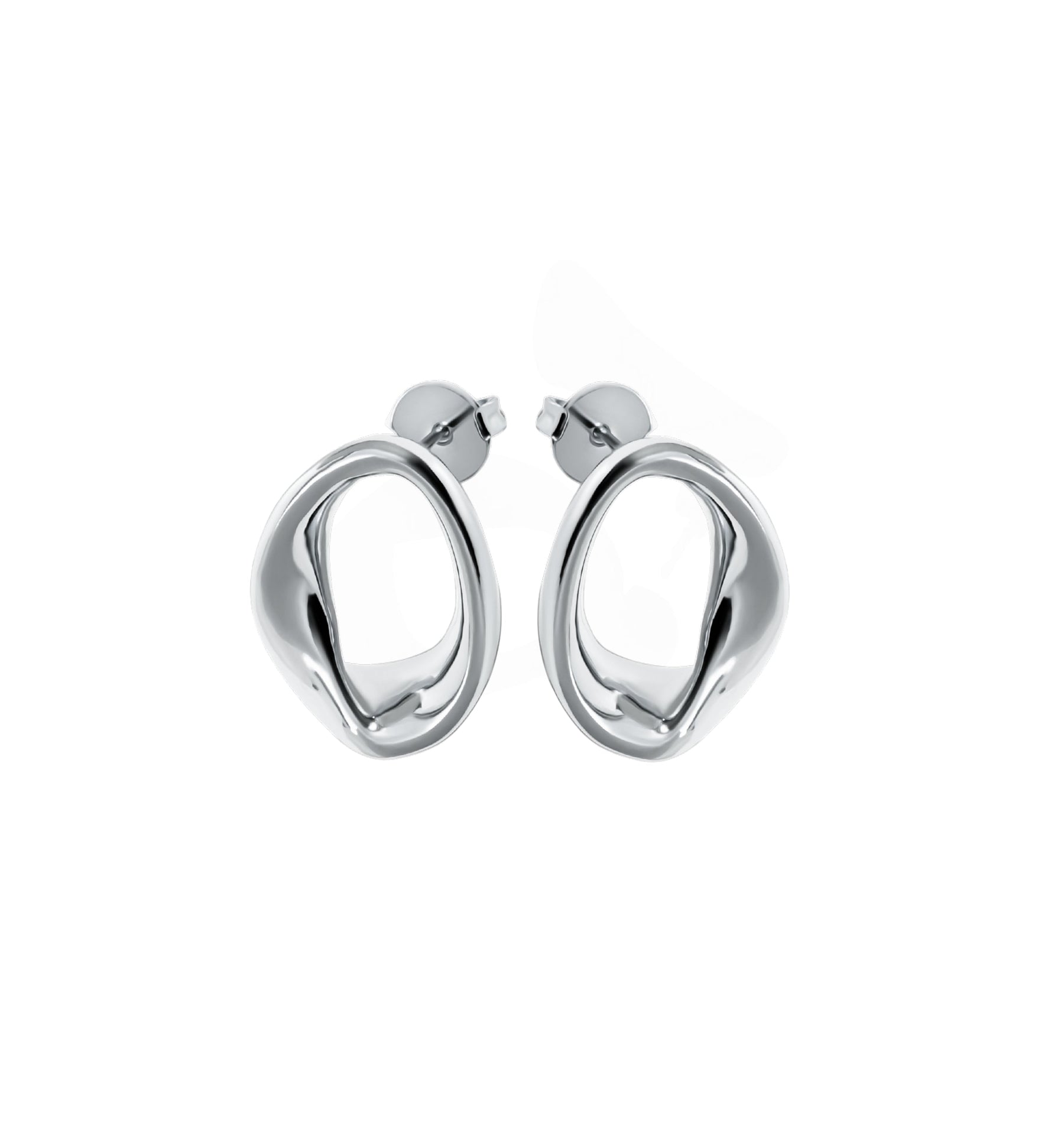 Kate Abstract Oval Earrings