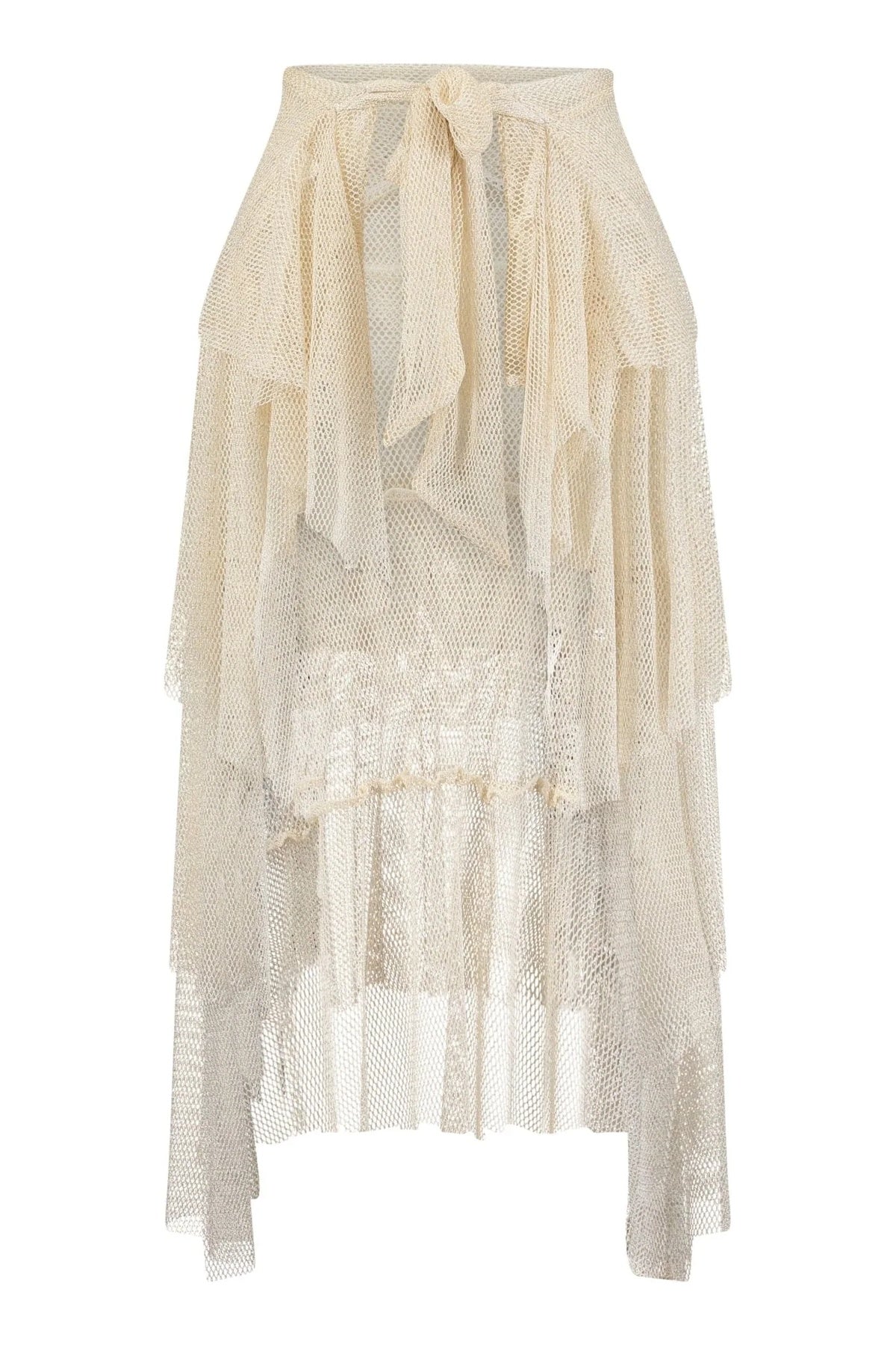 Buzios Shimmer Ruffles Dress Cover Up