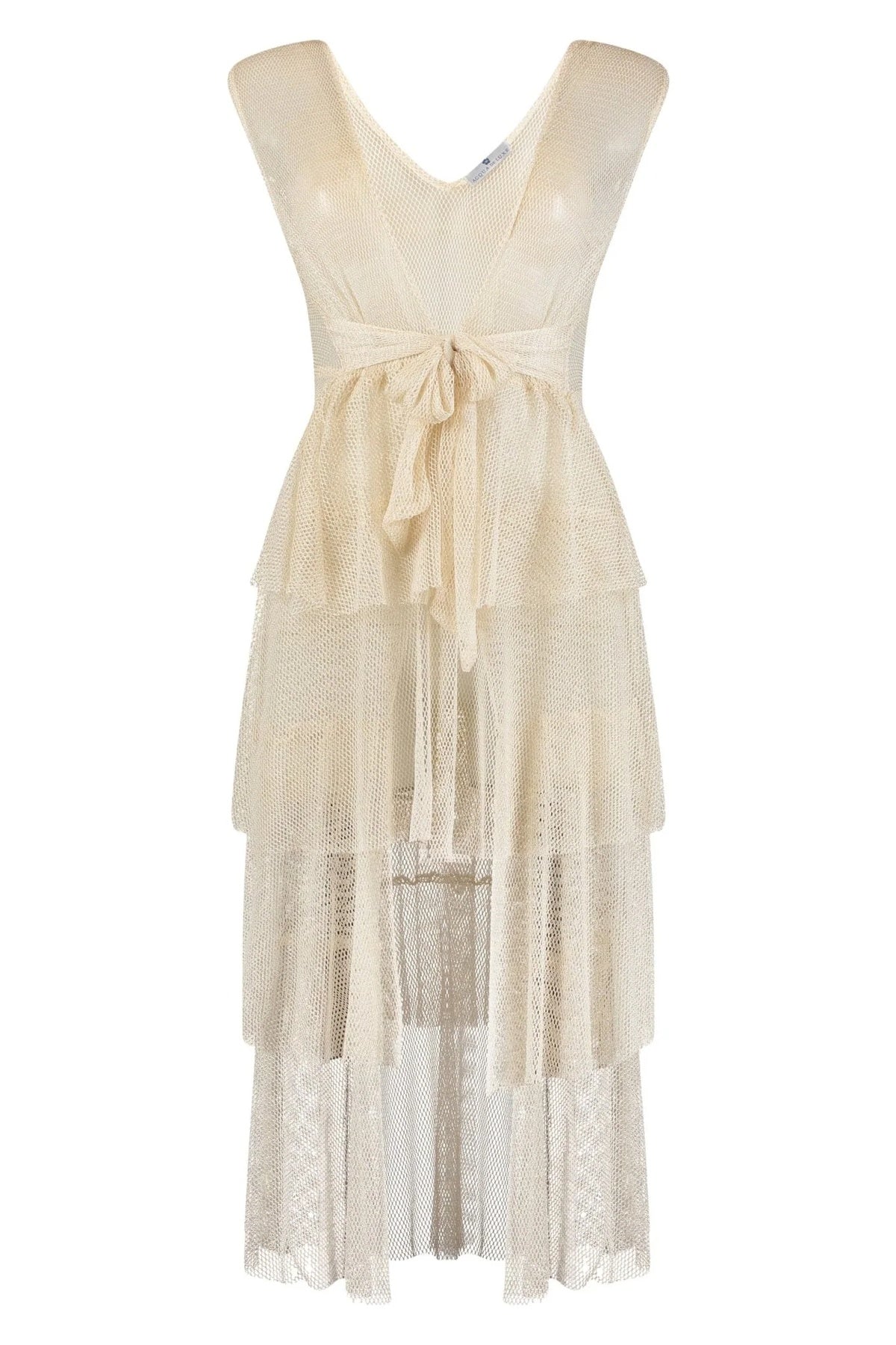 Buzios Shimmer Ruffles Dress Cover Up