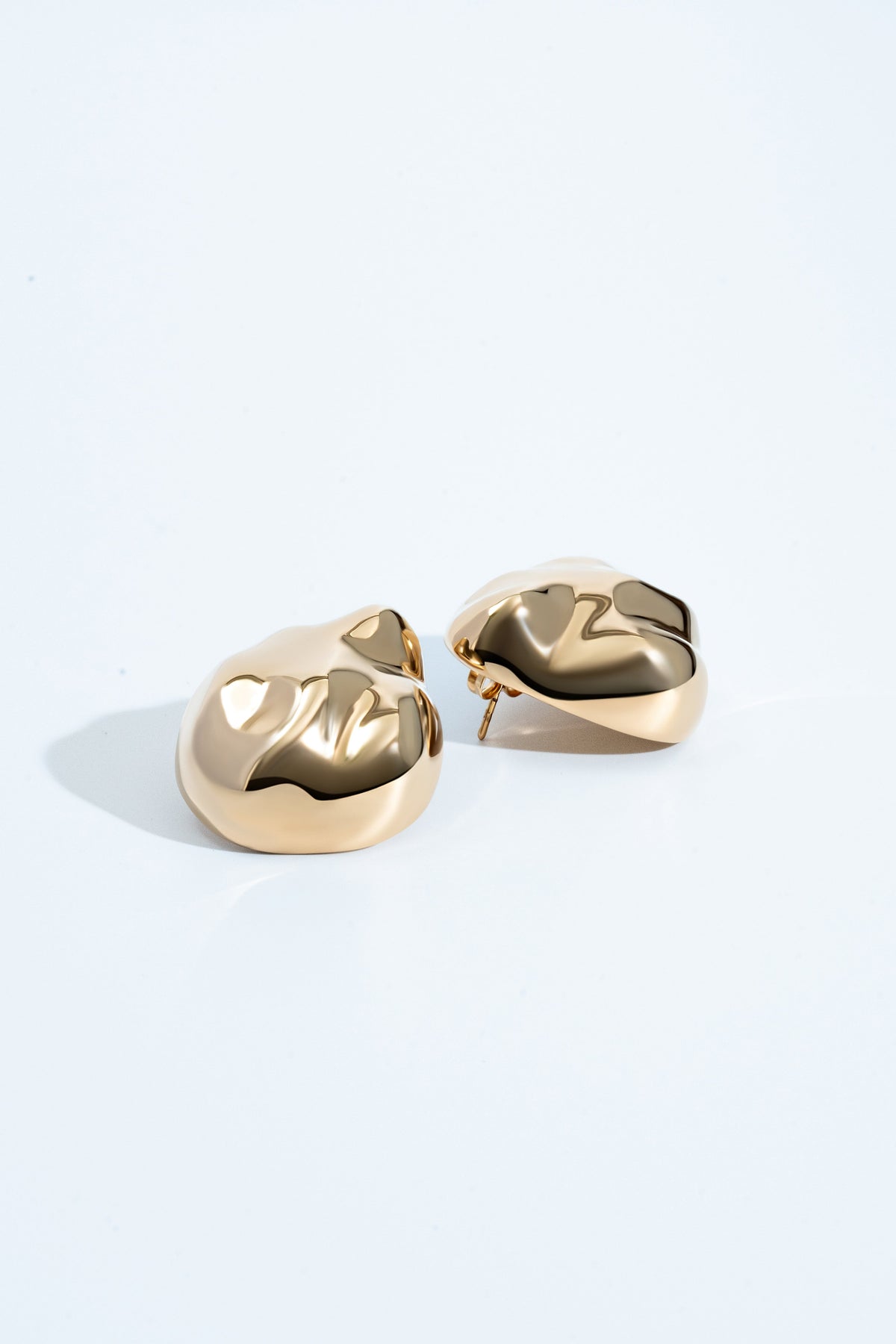 Giselle Dented Dome Earrings