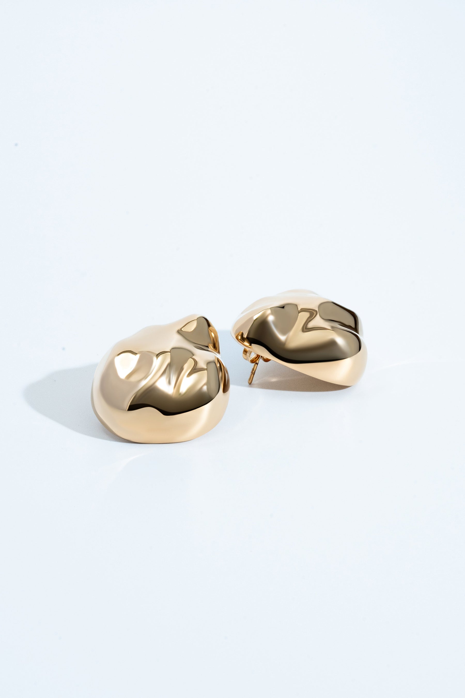 Giselle Dented Dome Earrings