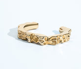 Nathalia Sculpted Hammered Bracelet Cuff