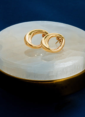 Kate Abstract Oval Earrings