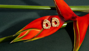 Nathalia Sculpted Hammered Earrings