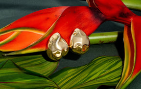 Giselle Dented Dome Earrings