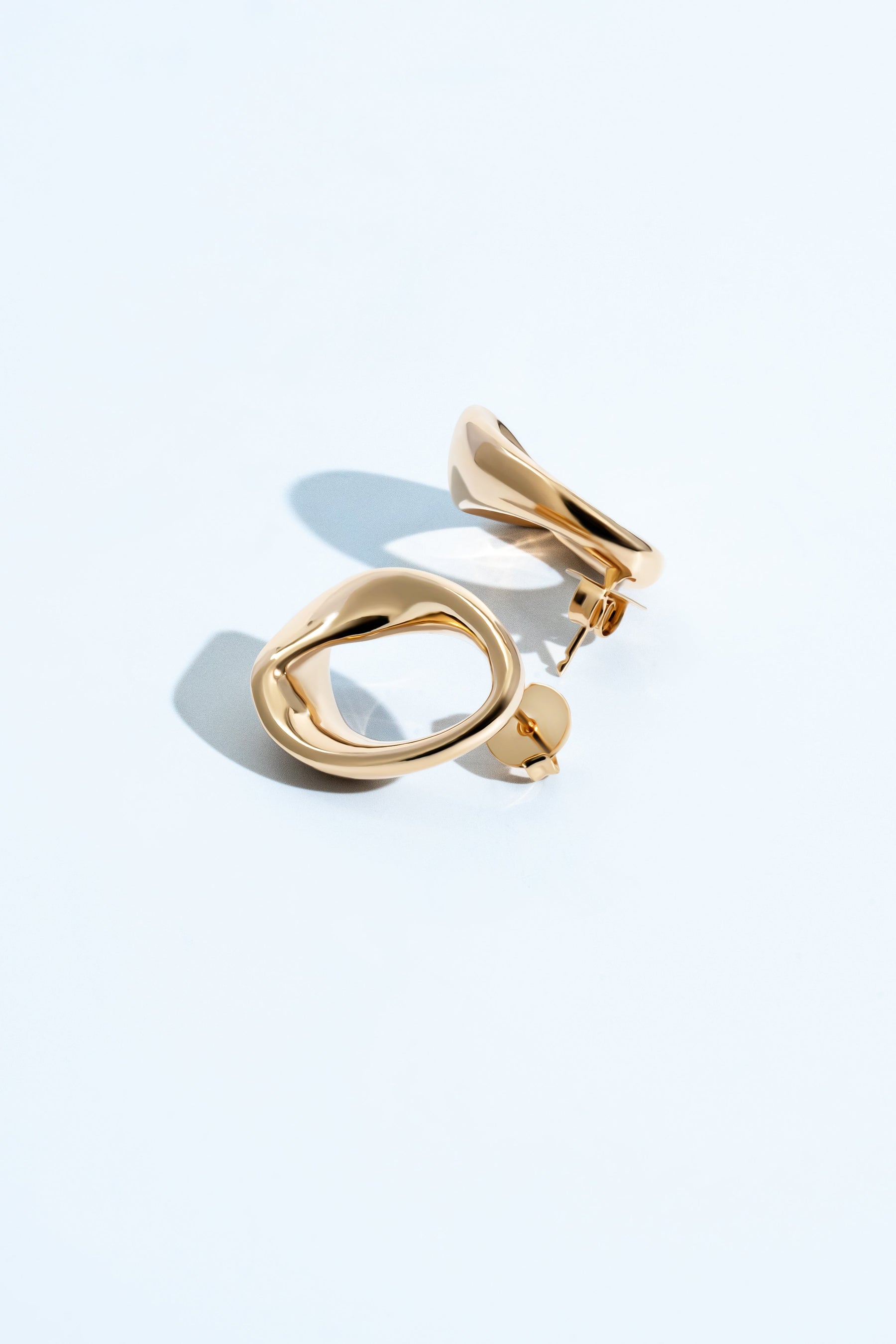 Kate Abstract Oval Earrings