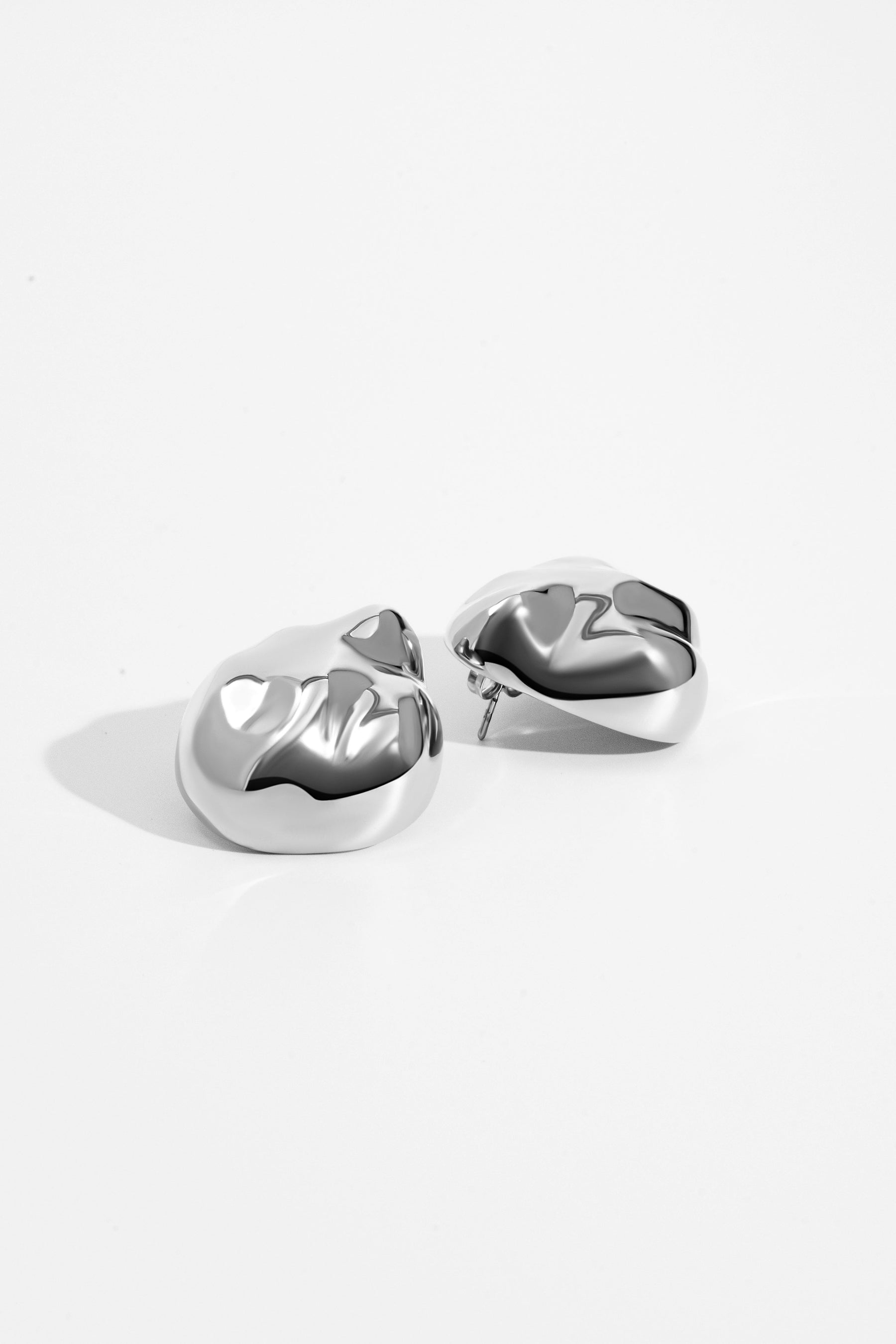 Giselle Dented Dome Earrings