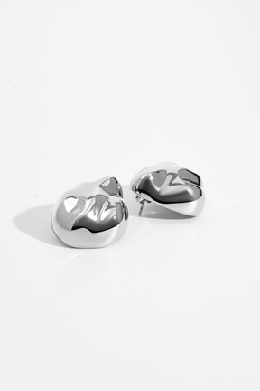 Giselle Dented Dome Earrings